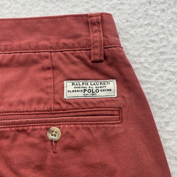 Polo Ralph Lauren Prospect Shorts Mens 33x9 Red Mid Rise Preppy Casual Spring - Picture 4 of 14